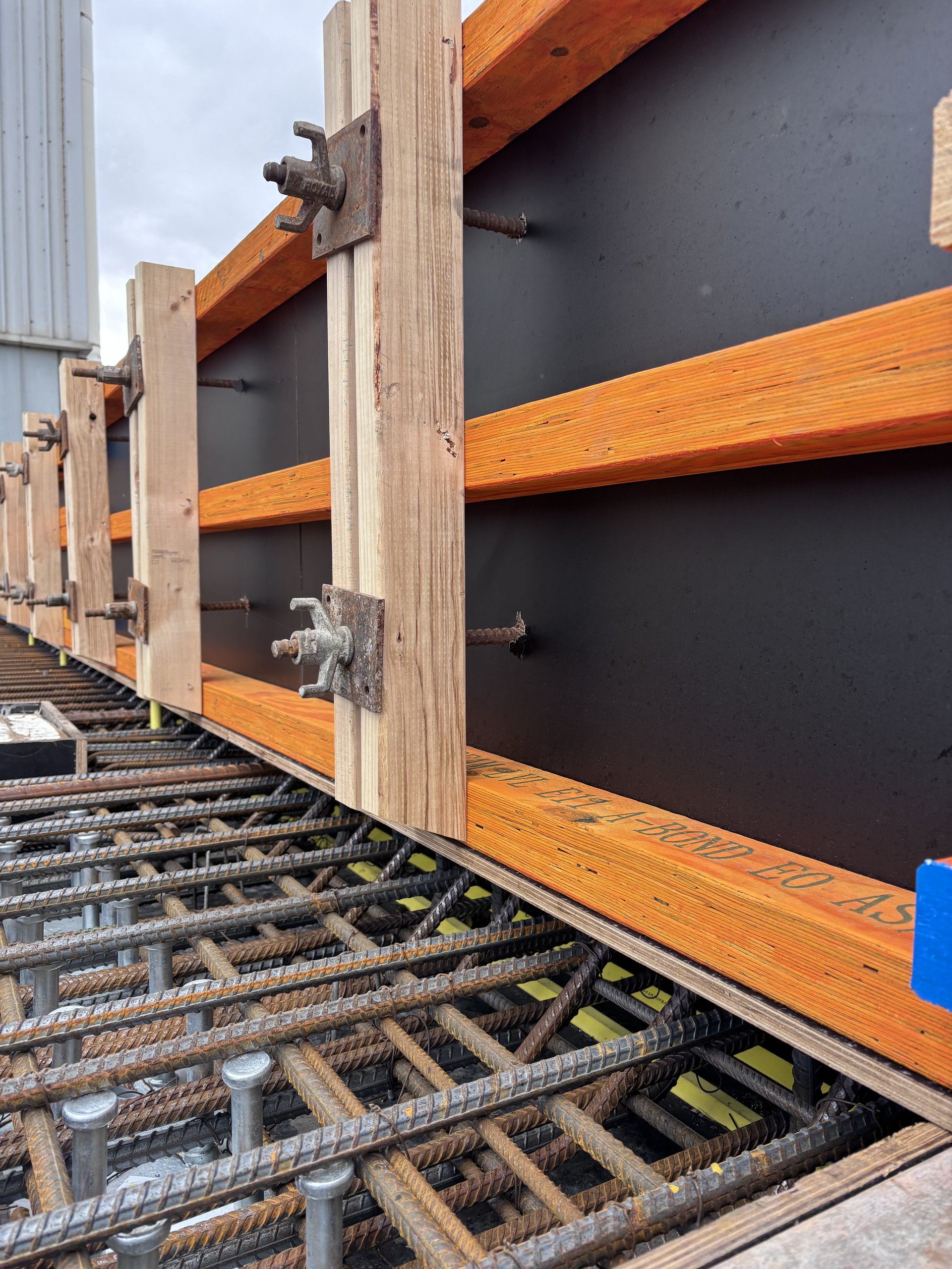 Cinerari Contracting formwork on commercial construction site