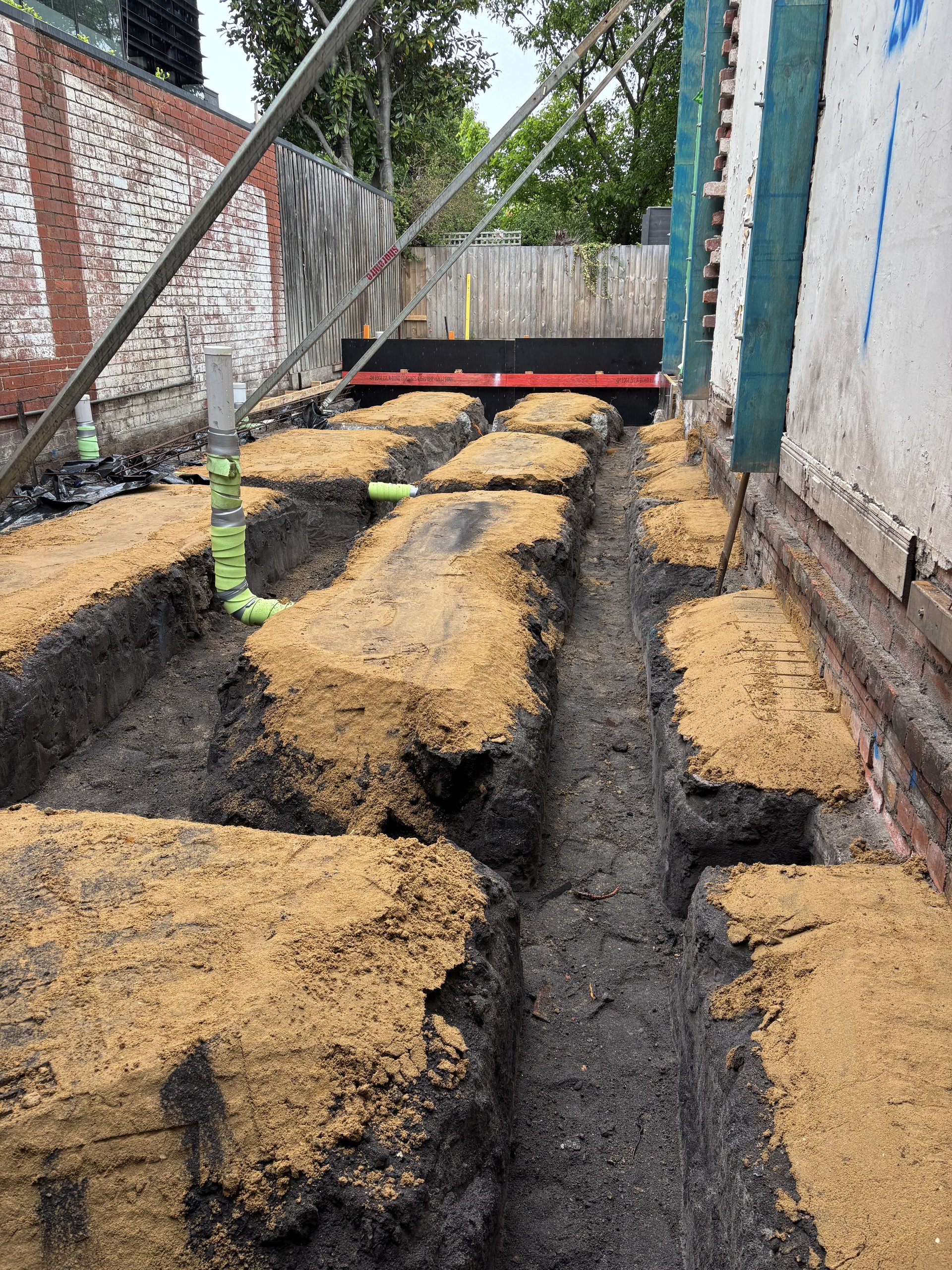 Cinerari Contracting slab pour on residential site